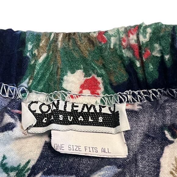 Vintage Contempo Casuals Cowboy Western Long Tiered Maxi Skirt Cotton Flannel - Picture 4 of 10